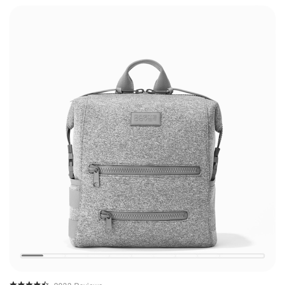 INDI NEOPRENE DIAPER BACKPACK - Medium - Heather grey - NWT
